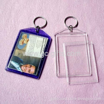 Acrylic Picture Frame Keyrings 